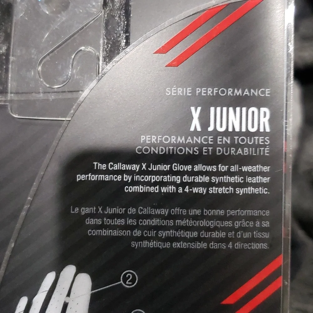 Callaway X Junior JM Regular Left Golf Glove NWT